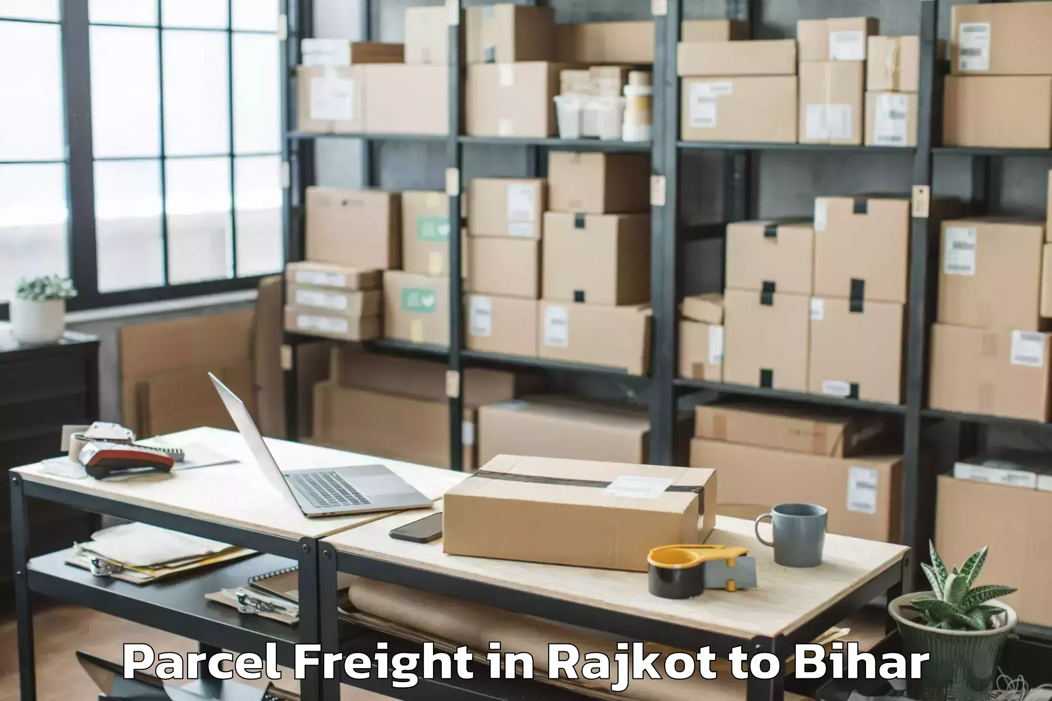 Book Rajkot to Parwalpur Parcel Freight Online